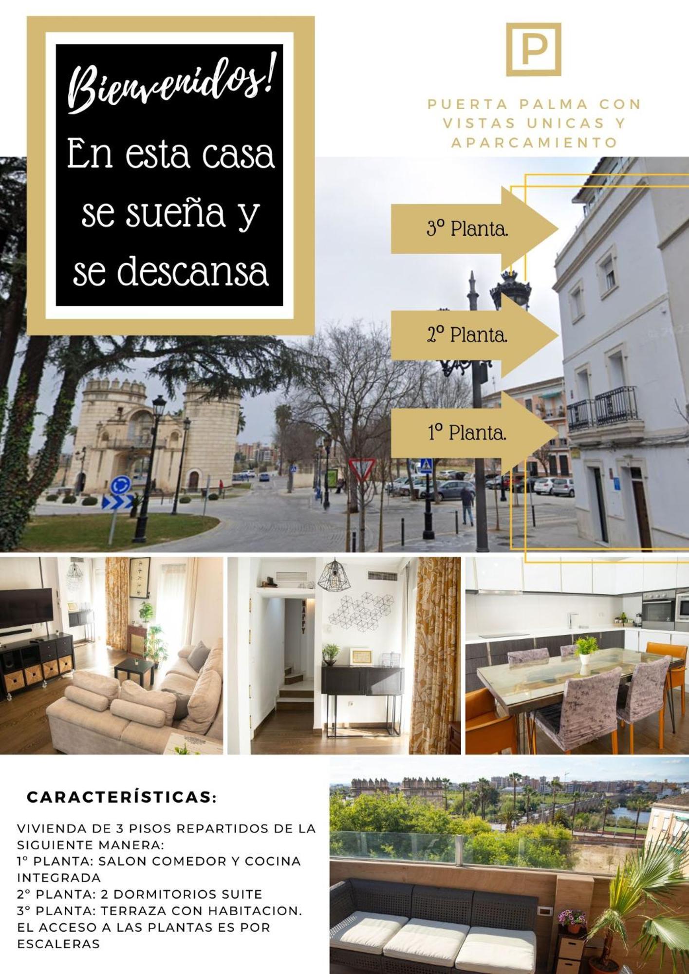 Alojamientos Puerta Palma Con Vistas Y Parking Badajoz Kültér fotó